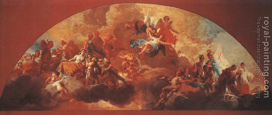 Francisco De Goya : Virgin Mary as Queen of Martyrs